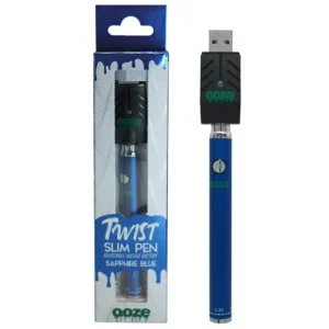 Ooze Slim Twist Pen Vape Battery – Sapphire Blue