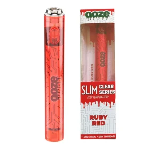 Ooze Slim Twist Pen Vape Battery – Ruby Red