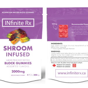 INfinite Rx Shroom Infused Albino Penis Envy Edition Block Gummies Edibles (2000mg)