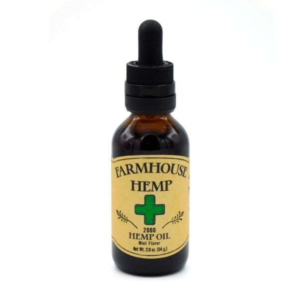 Farmhouse Hemp, Rosin Drops CBD Oil, Mint, Full Spectrum, 2fl oz, 2000mg CBD