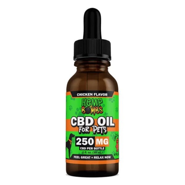 Hemp Bombs, Pet CBD Oil, Chicken, Isolate THC-Free, 1fl oz, 250mg CBD