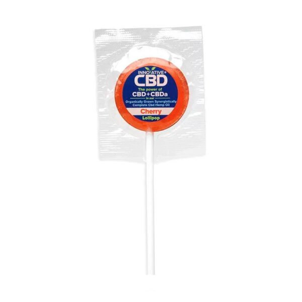 Innovative CBD, CBD+CBDA Lollipops 3mg, Cherry, Full Spectrum, 12ct, 36mg CBD