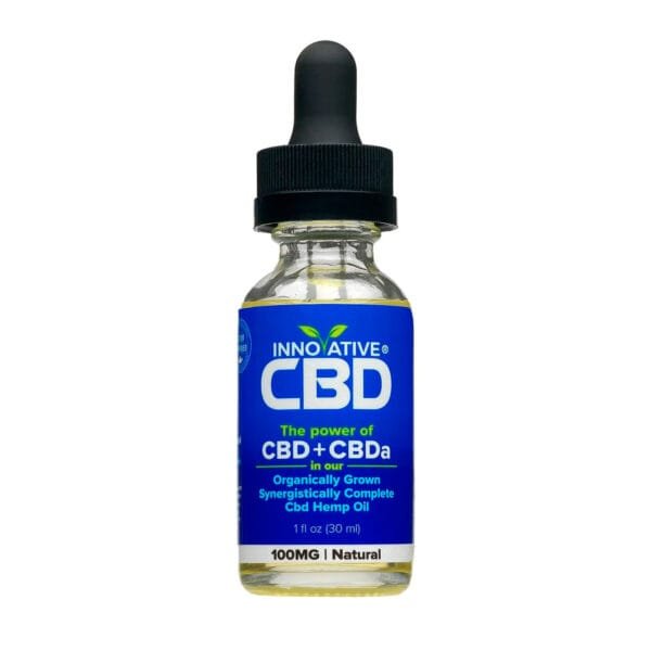 Innovative CBD, Professional CBD+CBDA Oil, Natural, Full Spectrum, 1fl oz, 100mg CBD