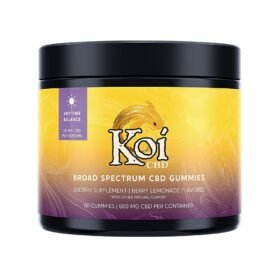 Koi CBD, CBD Gummies, Anytime Balance, Broad Spectrum, Berry Lemonade, 60ct, 600mg CBD