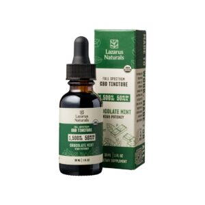 Lazarus Naturals, Chocolate Mint Flavored High Potency Full Spectrum CBD Tincture Oil, 1fl oz, 1500mg CBD