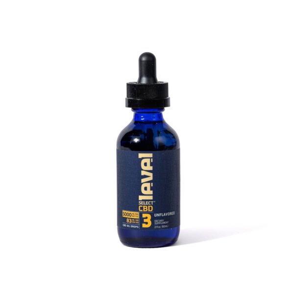 Level Select CBD, LVL 3 Daily CBD Drops, Unflavored, Broad Spectrum THC-Free, 2fl oz, 5000mg CBD