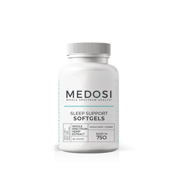 Medosi, CBD Sleep Support Softgels, Full Spectrum, 30ct, 90mg CBN + 750mg CBD