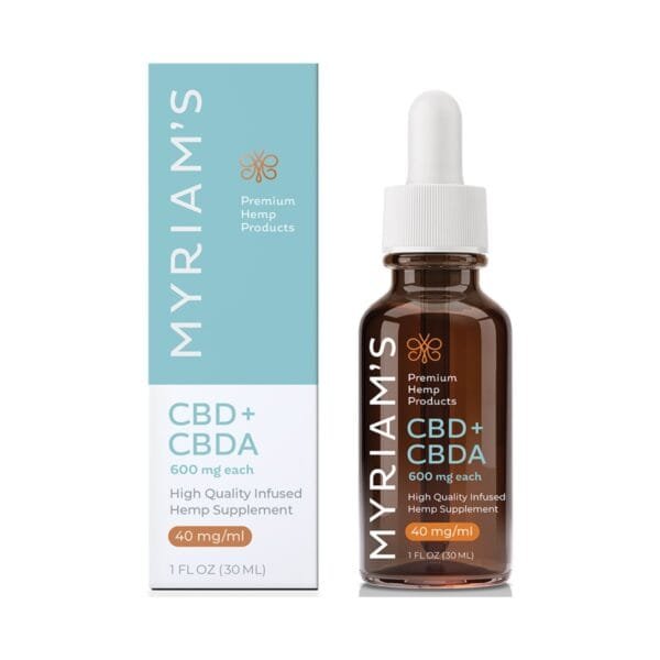 Myriam’s Hope Hemp, CBDA and CBD Oil, Full Spectrum, Olive, 1fl oz, 600mg CBDA and 600mg CBD